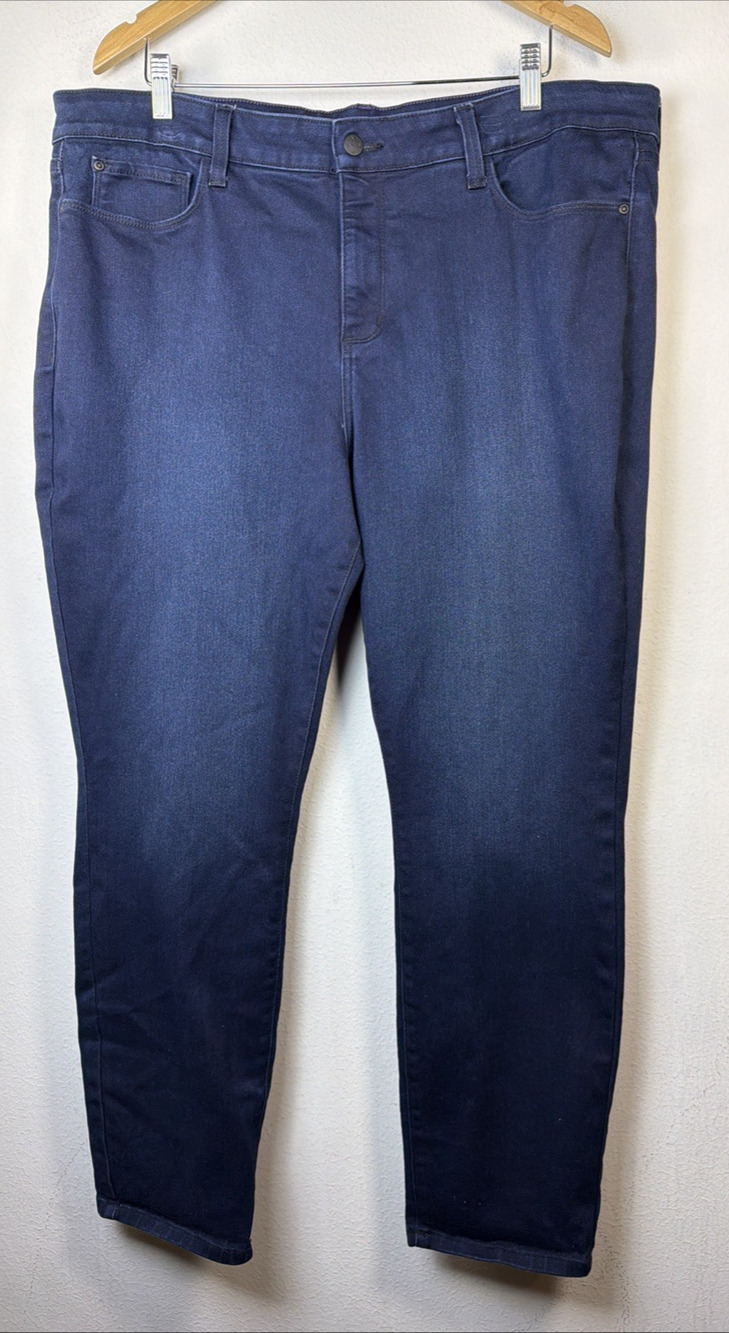 NYDJ Jeans Womens Plus 20W Blue jade leggings norwell wash mid rise lift tuck